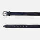 BLADE LUX LEATHER BELTS WITH STUDS AND ENGLISH SILVER BUCKLE  H 3cm