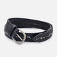 BREIL LEATHER BELTS WITH STUDS AND OLD NIKEL BUCKLE