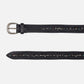 BREIL LEATHER BELTS WITH STUDS AND OLD NIKEL BUCKLE